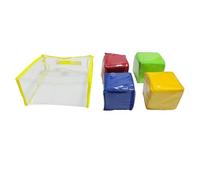 KIXZSAZ Jeu de dés de Poche en Mousse à Faire soi-même pour la Classe : Un Jeu interactif pour développer Les compétences d'apprentissage. Ensemble dés Transparents à 6 Faces.