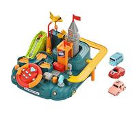 KIXZSAZ Jeu éducatif de réflexion avec Voiture Interactive mécanique et Circuit de Train, Un Jouet éducatif idéal pour développer Les compétences des Enfants grâce à des défis Amusants.