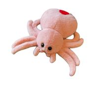 KIXZSAZ Jouet en Peluche Animal en Peluche pour garçon, modélisation d'araignée réaliste, atmosphère Festive Chaude et Confortable avec Coton PP, Rose