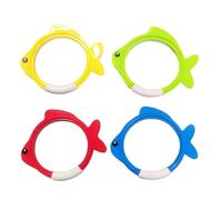 KIXZSAZ Jouets d'anneau de plongée pour Piscine, Anneaux de Poisson colorés, Ensemble Compact, équipement Sports Nautiques Amusants pour Enfants, Jouets Natation Plage, Piscine pour