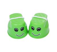 KIXZSAZ Jouets de développement d'équilibre pour Enfants, Jouets de Sport Amusants et Robustes pour Sauter en Plein air, échasses de Marche, Vert