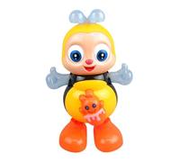 KIXZSAZ Jouets pour Enfants Dansant Le Long de l'abeille électrique, la tête et Les Mains Brillent au Rythme de la Musique animée, Jouets d'abeille oscillants en ABS Chantant