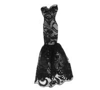 KIXZSAZ Jupe Miniature pour poupée à l'échelle 1/6, conçue pour Les Figurines articulées. Accessoire idéal pour Les Enfants et collectionneurs du Monde Entier, Noir, Longueur : 25 cm