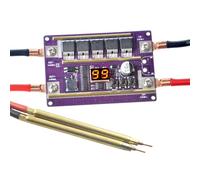 KIXZSAZ Kit de bricolage de soudeuse par points 12V carte commande panneau Circuit imprimé à 99 engrenages avec stylo à dégagement Machine souder batterie au Lithium, Sans couvercle