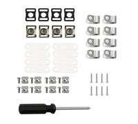 KIXZSAZ Kit de réparation Complet pour Boucles de Casque et Boutons mentonnière : Outils Inclus, écrous, vis, Clips en R, œillets et Tournevis. Équipement Sportif Essentiel. Kit réparation pour