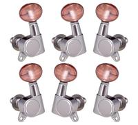 KIXZSAZ Kit de réparation et d'accessoires de remplacement pour mécaniques guitares acoustiques : mécaniques durables, clés d'accordage, cordes à monter soi-même.