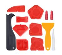 KIXZSAZ Kit d'outils de calfeutrage grattoir multi-angle applicateur de décapant léger lavable épandeur pratique ensemble finition lisse, Noir