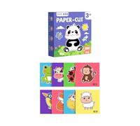 KIXZSAZ Kits de Loisirs créatifs pour Enfants : Coordination œil-Main, Exercice ludique et créatif, Origami 3D. , thème Animalier , 14x14cm