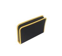 KIXZSAZ Kits d'outils à Main Pochette de Rangement électricien conteneur Fermeture éclair Oxford matériel Sac pour ménage Voyage Ongles réparation, Noir et Jaune, L/31.2 * 25 * 5.5