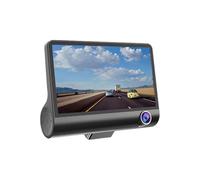 KIXZSAZ La Dashcam avec Affichage Plein écran et capacités d'enregistrement HD Peut être installée dans Le Pare-Brise arrière dans la Licence arrière, Trois disques + WiFi