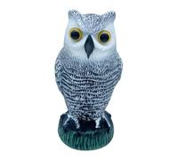 KIXZSAZ La décoration de jardin répulsive contre les rongeurs de la ferme hibou réaliste et technologie simulation unique ont une forme réaliste. Le PE est doux, Oreilles rondes