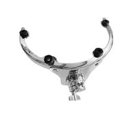 KIXZSAZ Le support de suspension pour tambour de tom offre une fixation légère et compacte. Compatible avec la plupart des tambours du marché, il s'installe facilement et, Argent, 12 pouces