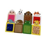 KIXZSAZ Les Tapis sensoriels Animaux allient Plaisir et éducation grâce à l'apprentissage sensoriel Tactile. Portables et légers, Ces Tapis sensoriels texturés stimulent Non Seulement Les Sens, mais