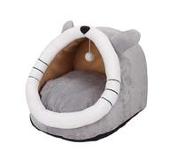 KIXZSAZ Lit pour Chat sûr et Non Toxique santé et sécurité pour Animaux de Compagnie Toujours Coton Confortable lit de Grotte pour Animaux Compagnie pour Chiot Chaton pour Chat Doux, L