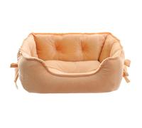 KIXZSAZ Lit pour Chien à Bord surélevé, Endroit de Couchage Confortable pour Animal de Compagnie Bien-aimé, Lavable, Niche pour Chien, lit pour Animaux Compagnie, Fond imperméable, Kaki, S