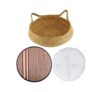 KIXZSAZ Lits d'intérieur pour Chats avec Coussin Confortable et griffoir Anti-griffures. Ces Lits pour Chats offrent Une Excellente résistance pour aux griffures. Parfaits pour Dormir à