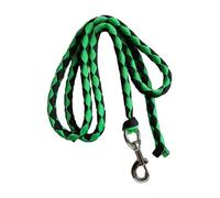 KIXZSAZ Longe tressée Robuste avec Mousqueton pour Chevaux, idéale pour l'entraînement équestre et Le Travail du bétail, notamment des chèvres. Se Fixe au Licol au Harnais, Vert, 2.5 mètres