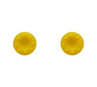 KIXZSAZ Lot de 2 housses de en silicone pour manette de pouce Joystick Cap anti-dérapant Accessoires de remplacement pour One, Jaune