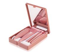 KIXZSAZ Lot de 5 pinceaux de maquillage avec fond teint poudre miroir fard à paupières maquillage pinceau doux universel débutant cosmétiques