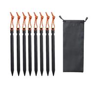 KIXZSAZ Lot de 9 piquets de bâche pour abri, Clous d'ancrage Solides pour Fixer l'auvent par Temps rigoureux. Les piquets Tente sont Hauts.