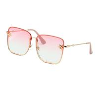 KIXZSAZ Lunettes de soleil polarisées de avec monture en métal - UV et créateur de lunettes de soleil pour femmes à la mode, Poudre calibrée