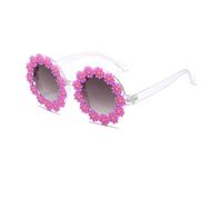 KIXZSAZ Lunettes de soleil pour enfants Style sportif avec lentilles résistantes Pour aux rayures UV lunettes de soleil pour filles de 6 à 8 ans lunettes de soleil pour enfants filles, violet