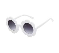 KIXZSAZ Lunettes optiques Lunettes de Tournesol Belle UV pour Tout-Petits Accessoires de vêtements Classiques avec Cadre approprié, Blanc Gris