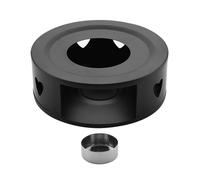 KIXZSAZ Magnifique chauffe-théière avec socle isolant intégré, idéal pour les réunions de famille. Fabriqué en acier inoxydable 430, Cœur, 150 x 55 mm