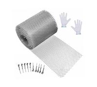 KIXZSAZ Maille d'écran de gouttière Facile à Installer, prévention et Efficace des obstructions, Panneaux de gouttière, écran du Tronc d'arbre et des Feuilles mortes. Outil
