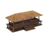 KIXZSAZ Maison Miniature à l'échelle 1/72, Maquette en Bois à Construire soi-même. Jeu de Construction en Bois, Puzzle, kit d'architecture, Tapez C