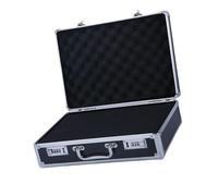 KIXZSAZ Mallette de transport sécurisée, vitrine pour équipement de sécurité, boîte à outils multifonctionnelle légère et résistante à l'usure, boîte rangement portable pour dossiers