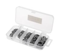 KIXZSAZ Manchons de sertissage pour la pêche, Manchons de sertissage en cuivre, Finition Non Abrasive, Haute résistance, durables, Coffret 300 pièces, Double Barillet