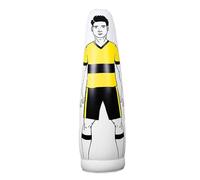 KIXZSAZ Mannequin de Sac de Frappe Mural en PVC pour la Boxe : Un Outil Essentiel pour Les Joueurs de Football visant Une Meilleure préparation et des Performances optimales, Jaune, 175 cm