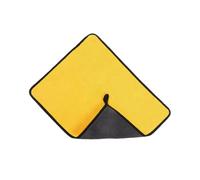 KIXZSAZ Manteau pour animaux de compagnie, propre et sain, serviette de toilettage douce pour animaux compagnie, pratique pour sécher les chiens, serviettes bain Non toxiques , Jaune + Gris , 30*30 cm