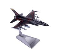 KIXZSAZ Maquette d'avion de Chasse F16 au 1/100e - Objet de décoration Cadeau Original pour Les passionnés d'aviation et Les collectionneurs - Support Inclus.