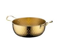 KIXZSAZ Marmite à Ramen coréenne Facile à Manipuler, Chauffe Rapidement, Pratique pour la préparation de Fruits de mer et de soupes. Marmite Ramen dorée