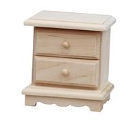 KIXZSAZ Meubles de Maison de poupée Uniques : Mini-Tables Chevet fabriquées avec Soin, présentoir Meubles Miniatures en Bois à Forte Valeur décorative, échelle 1/12, pour Maison poupée.