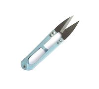 KIXZSAZ Mini ciseaux en acier à haute teneur en carbone en forme de U cisailles à coudre cisailles outils de coupe tondeuses point accessoire tricot artisanat, bleu clair