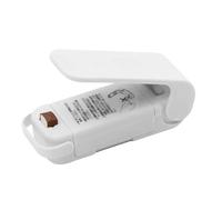 KIXZSAZ Mini thermoscelleuse portative pour sacs, pour une scellage facile, compacte et Portable, Machine de scellage à pression manuelle en ABS, Blanc