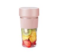 KIXZSAZ Mixeur-extracteur de jus portable, machine à jus électrique, mini blender à smoothies sans fil rechargeable par USB, pour savourer des nutritifs et savoureux où que, rose