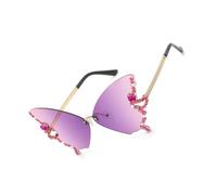 KIXZSAZ Mode Lunettes de Soleil Lunettes de Multicolore exquise Belle Fabrication des Yeux équipement, Violet