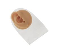 KIXZSAZ Modèle d'oreille en silicone Piercing outil de maintien boucles d'oreilles professionnelles affichage de goujons pour la formation d'acupuncture Mannequin, Oreille gauche/Rack