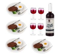 KIXZSAZ Modèles Miniatures de Nourriture et de Boissons pour Enfants - Ensemble Cuisine ludique et captivant - Un ajout à Une Maison poupée Miniature - Accessoires décoration à Faire