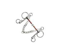 KIXZSAZ Mors de cheval haut de gamme, facile à utiliser pour tous les niveaux d'équitation. Ce mors robuste est idéal pour l'équitation en extérieur. Il est doté d'une , Argent , 135 mm