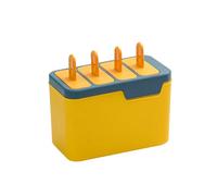 KIXZSAZ Moule à crème glacée Silicone bricolage Cube faisant moule plateau congélation lavable manuel été fête congélateur fabricant Bar Gadget, Jaune Bleu
