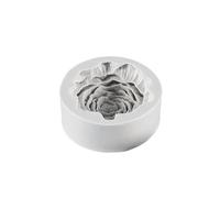 KIXZSAZ Moule en Silicone pivoine moules à bougies moules à savon réutilisables moule à fleurs outil de cuisson résistance à haute température décor à la maison, Gris