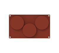 KIXZSAZ Moules à Pudding, répartition uniforme de la chaleur, garantit des puddings cuits à chaque, moule muffins, biscuits, en Gel de silice, pour la cuisson gâteaux, 3 trous