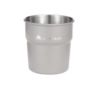 KIXZSAZ Mug de Camping Portable, élégant et empilable, Facile à Transporter pour Vos Aventures en Plein air et Vos soirées détente Autour du feu de Camp, Gris, 8x8cm