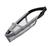 KIXZSAZ Muselière Efficace pour Chien, pour des promenades Plus saines, pour Masque en Maille Anti-Morsure, pour Masque Anti-décapage pour Chien, buccal TPR, Gris, S