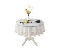 KIXZSAZ Nappe Ronde en Dentelle, Facile à Laver et élégante, Durable et variété de Motifs, Tailles Disponibles, Fleur européenne, 200 cm